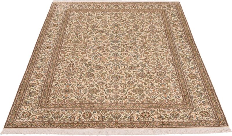 Kashmir Orientteppich 170 × 247 cm, Seide, handgeknüpft