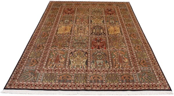 Kashmir Orientteppich 170 × 250 cm, Seide, handgeknüpft