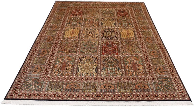 Kashmir Orientteppich 170 × 250 cm, Seide, handgeknüpft