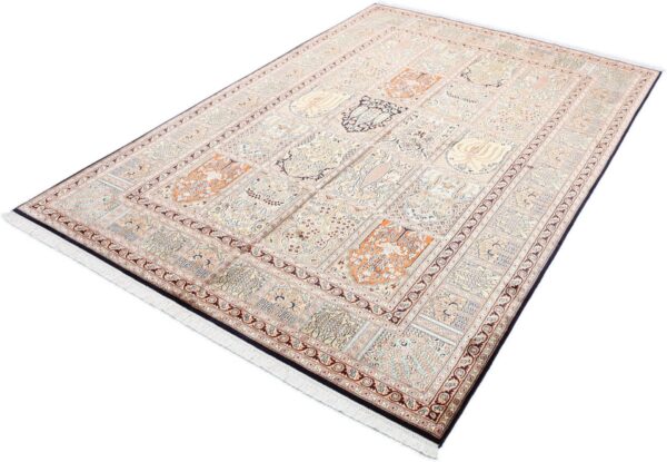 Kashmir Orientteppich 170 × 250 cm, Seide, handgeknüpft