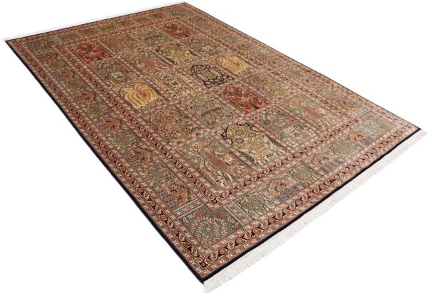 Kashmir Orientteppich 170 × 250 cm, Seide, handgeknüpft