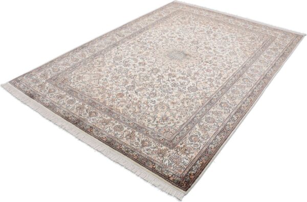 Kashmir Orientteppich 171 × 243 cm, Seide, handgeknüpft Pastell