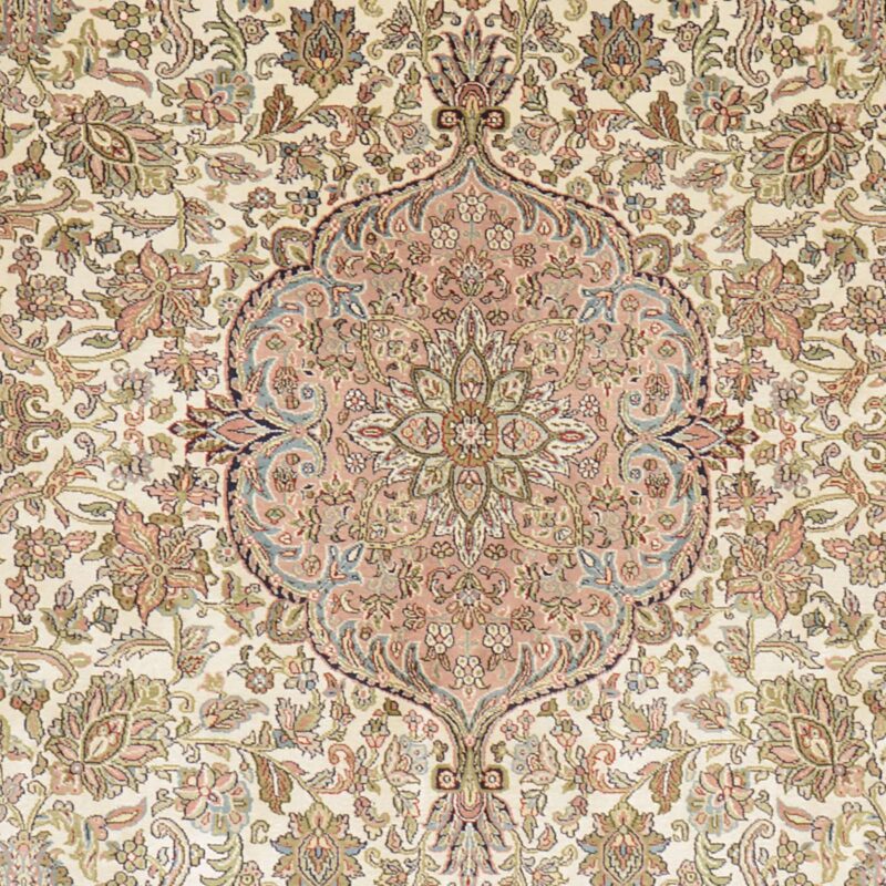 Kashmir Orientteppich 172 × 248 cm, Seide, handgeknüpft