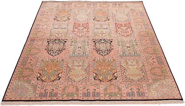 Kashmir Orientteppich 173 × 246 cm, Seide, handgeknüpft