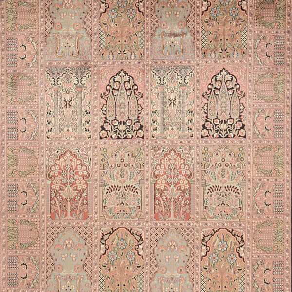Kashmir Orientteppich 173 × 246 cm, Seide, handgeknüpft