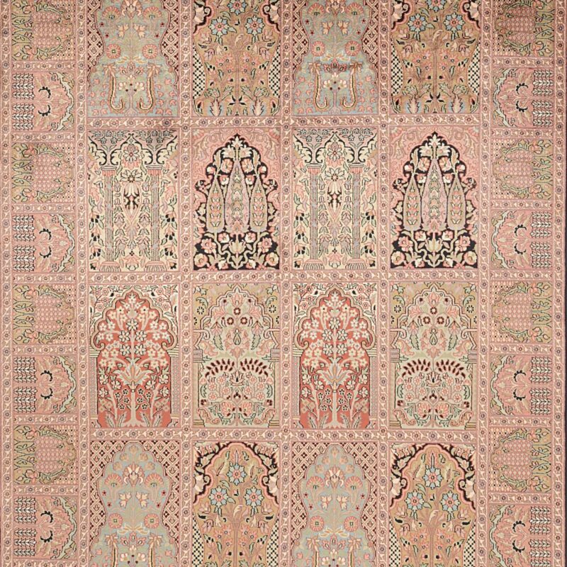 Kashmir Orientteppich 173 × 246 cm, Seide, handgeknüpft