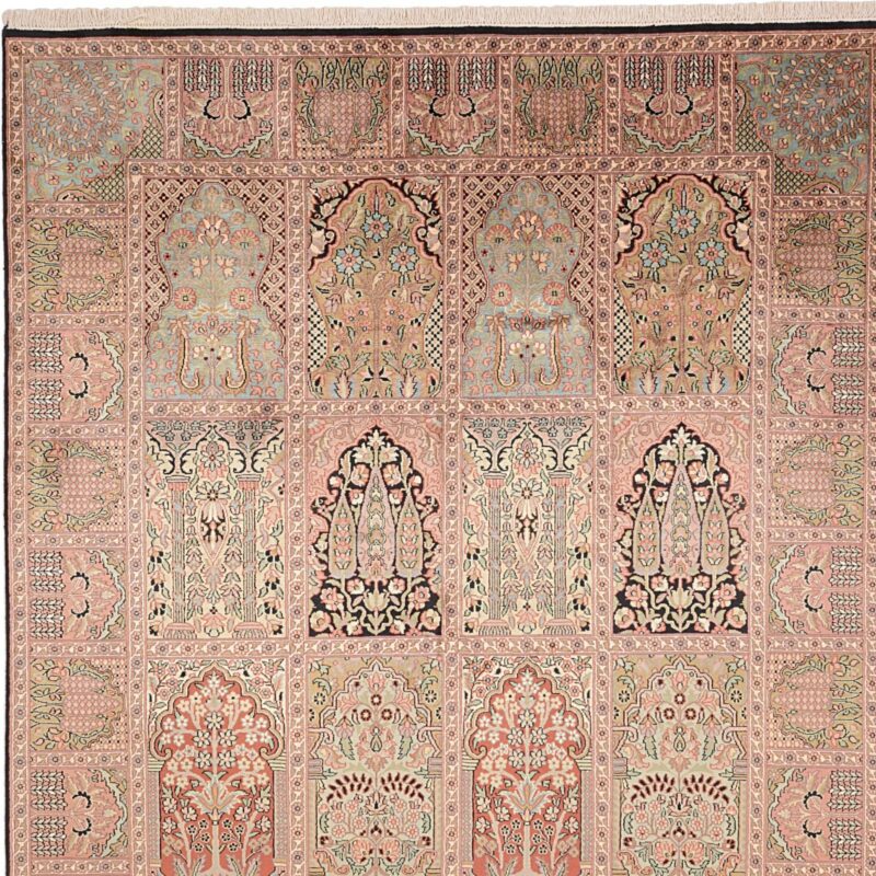 Kashmir Orientteppich 173 × 246 cm, Seide, handgeknüpft