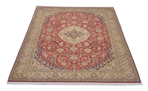 Kashmir Orientteppich 173 × 252 cm, Seide, handgeknüpft