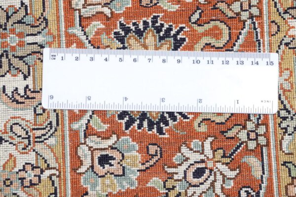 Kashmir Orientteppich 175 × 245 cm, Seide, handgeknüpft