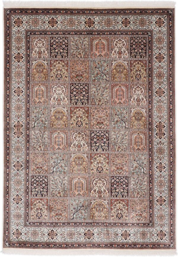 Kashmir Orientteppich 175 × 246 cm, Seide, handgeknüpft