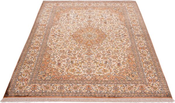 Kashmir Orientteppich 175 × 251 cm, Seide, handgeknüpft