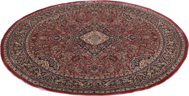 Kashmir Orientteppich 180 × 180 cm, Seide, handgeknüpft