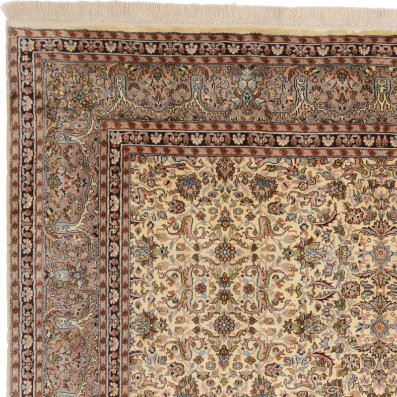 Kashmir Orientteppich 180 × 266 cm, Seide, handgeknüpft