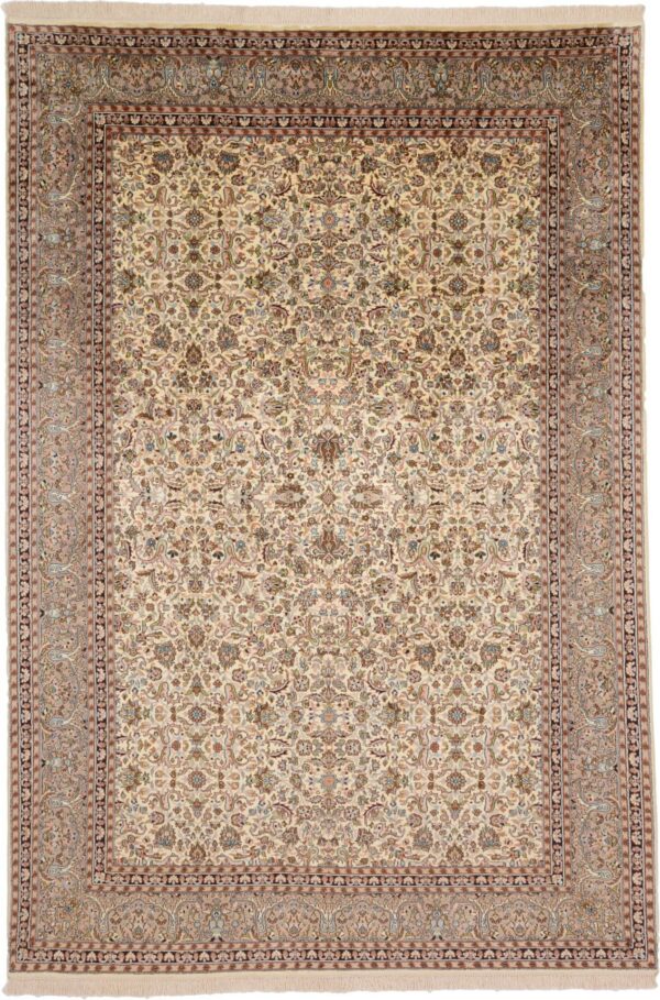 Kashmir Orientteppich 180 × 266 cm, Seide, handgeknüpft
