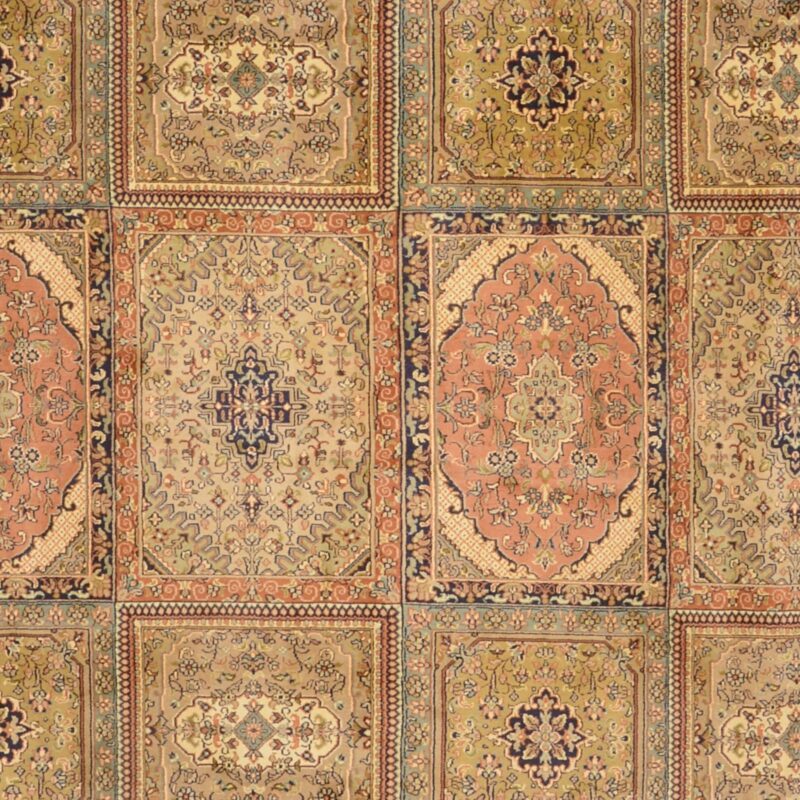 Kashmir Orientteppich 182 × 270 cm, Seide, handgeknüpft