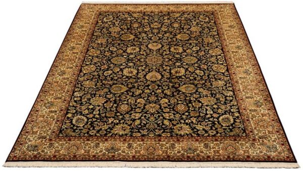 Kashmir Orientteppich 182 × 270 cm, Seide, handgeknüpft edel