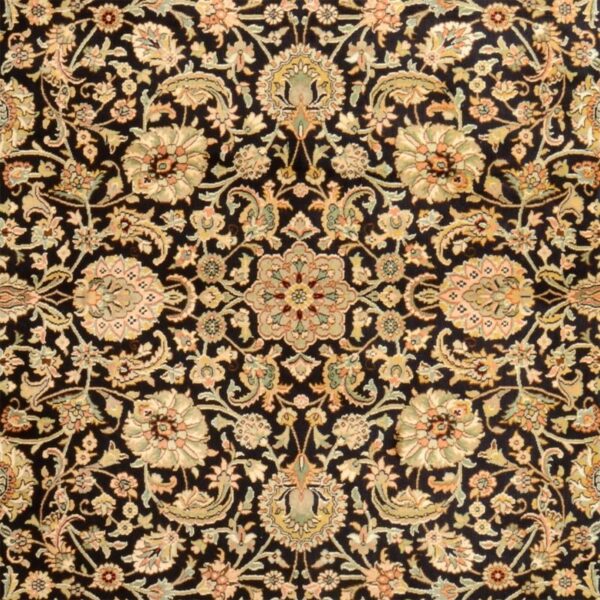 Kashmir Orientteppich 182 × 270 cm, Seide, handgeknüpft edel