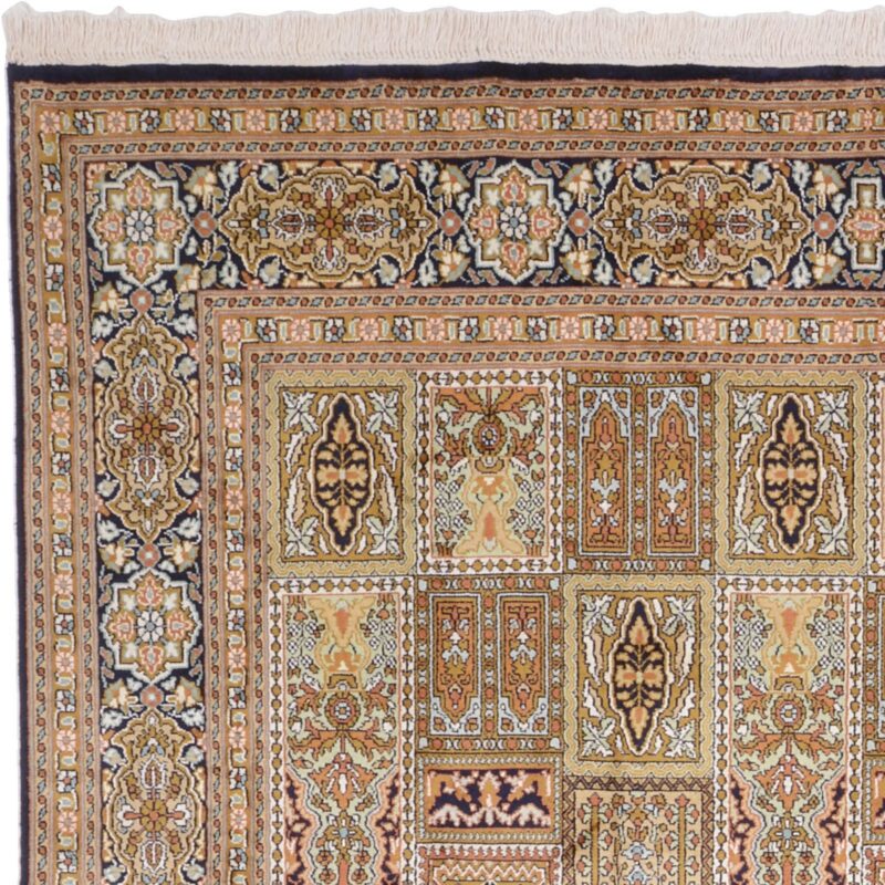 Kashmir Orientteppich 182 × 277 cm, Seide, handgeknüpft