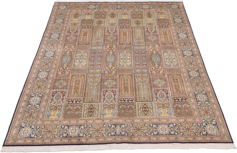 Kashmir Orientteppich 182 × 277 cm, Seide, handgeknüpft