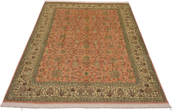 Kashmir Orientteppich 182 × 289 cm, Seide, handgeknüpft