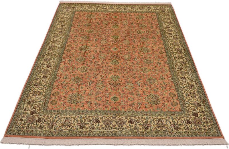 Kashmir Orientteppich 182 × 289 cm, Seide, handgeknüpft