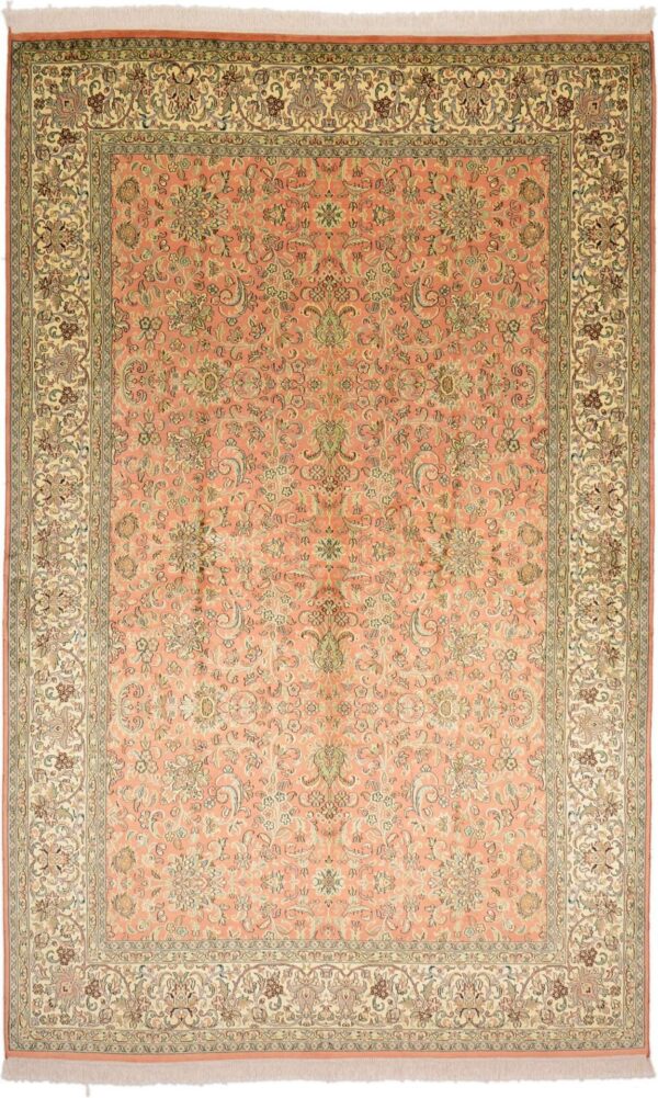 Kashmir Orientteppich 182 × 289 cm, Seide, handgeknüpft