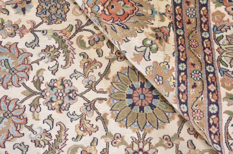 Kashmir Orientteppich 182 × 290 cm, Seide, handgeknüpft fein