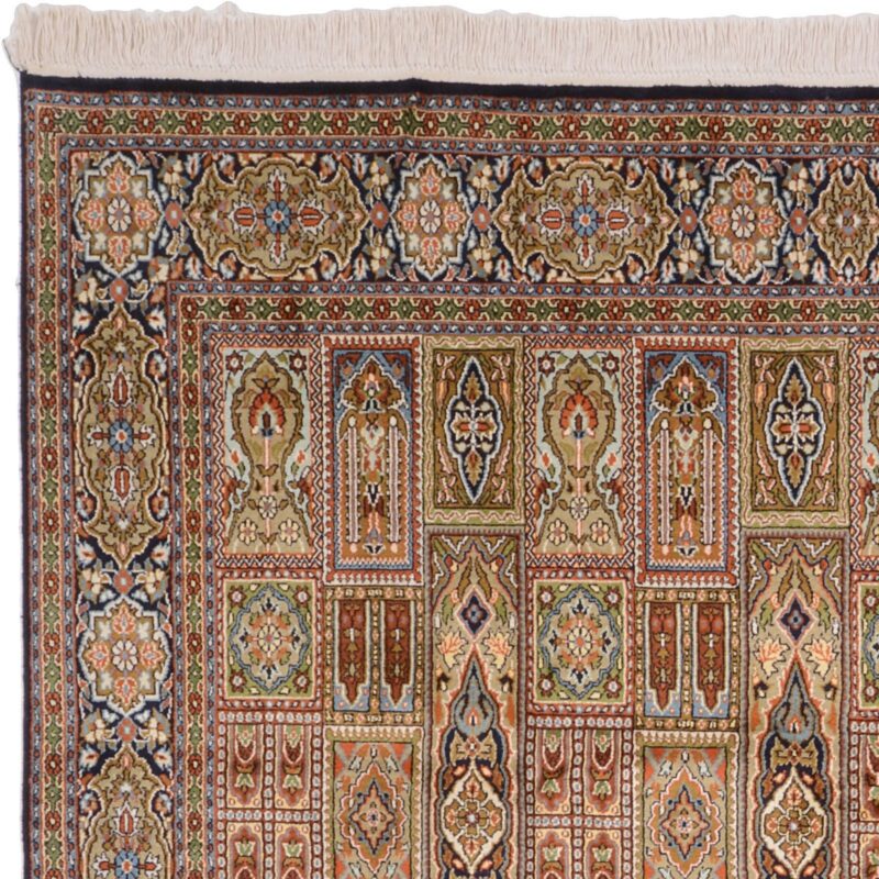 Kashmir Orientteppich 183 × 269 cm, Seide, handgeknüpft