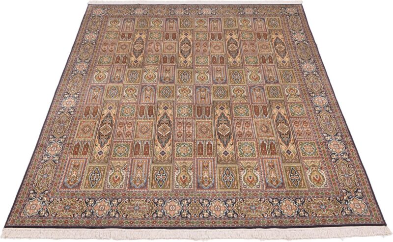 Kashmir Orientteppich 183 × 269 cm, Seide, handgeknüpft