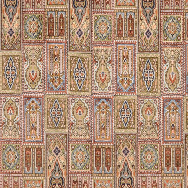 Kashmir Orientteppich 183 × 269 cm, Seide, handgeknüpft