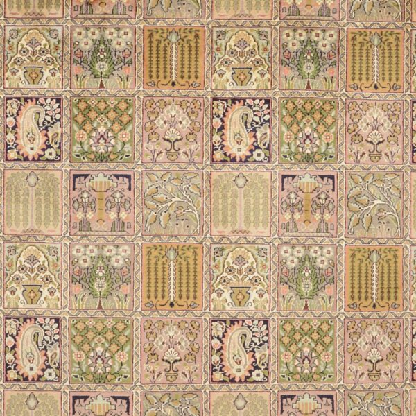 Kashmir Orientteppich 183 × 274 cm, Seide, handgeknüpft