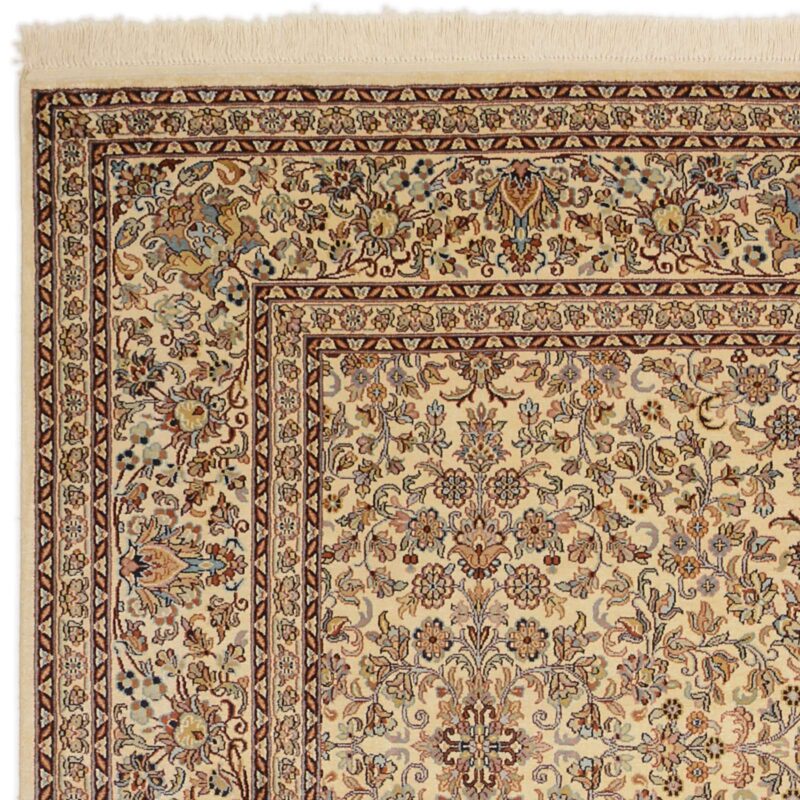 Kashmir Orientteppich 184 × 280 cm, Seide-Baumwolle, handgeknüpft