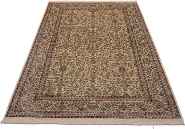 Kashmir Orientteppich 184 × 280 cm, Seide-Baumwolle, handgeknüpft