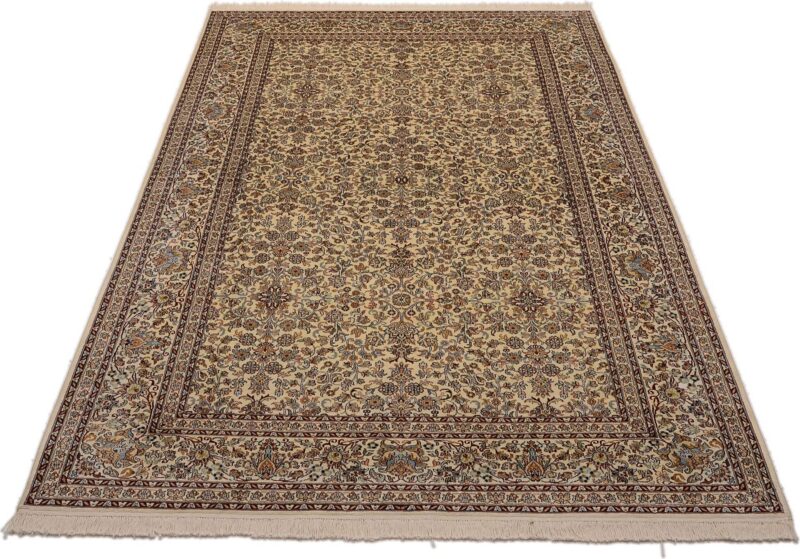 Kashmir Orientteppich 184 × 280 cm, Seide-Baumwolle, handgeknüpft
