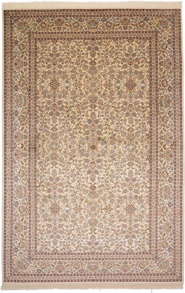 Kashmir Orientteppich 184 × 280 cm, Seide-Baumwolle, handgeknüpft