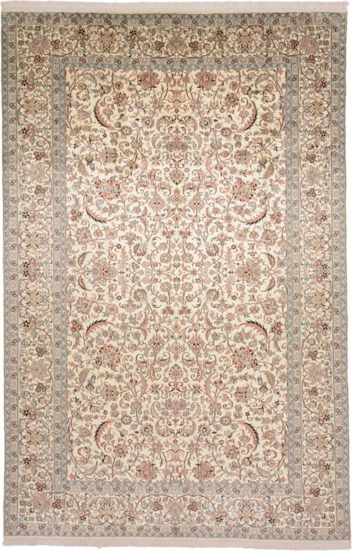 Kashmir Orientteppich 184 × 280 cm, Seide, handgeknüpft edel