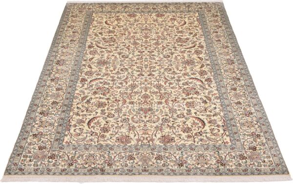 Kashmir Orientteppich 184 × 280 cm, Seide, handgeknüpft edel