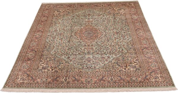 Kashmir Orientteppich 185 × 266 cm, Seide, handgeknüpft