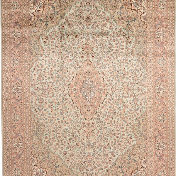 Kashmir Orientteppich 185 × 266 cm, Seide, handgeknüpft