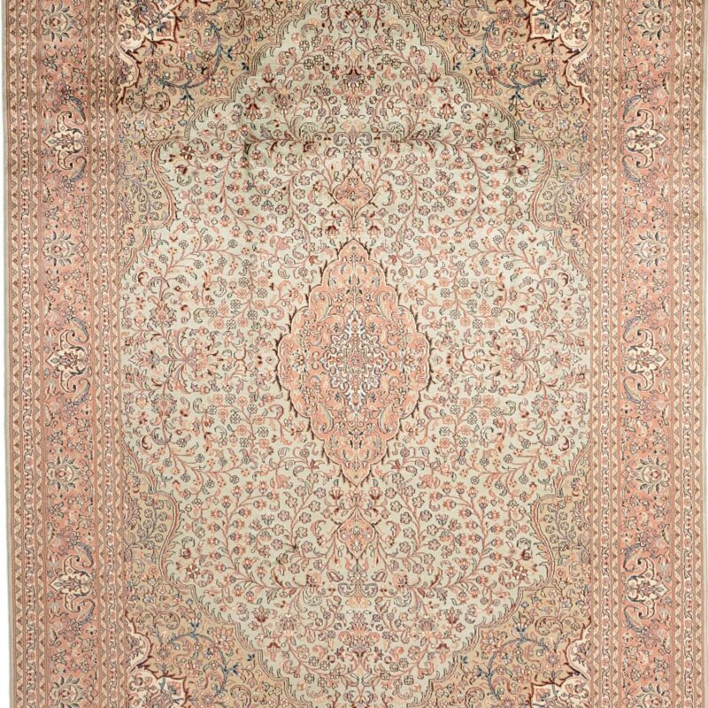Kashmir Orientteppich 185 × 266 cm, Seide, handgeknüpft
