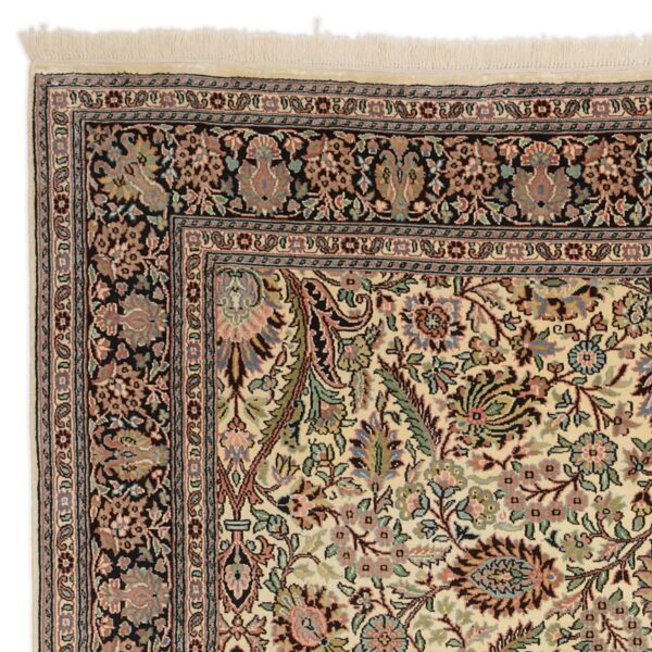 Kashmir Orientteppich 185 × 271 cm, Seide, handgeknüpft