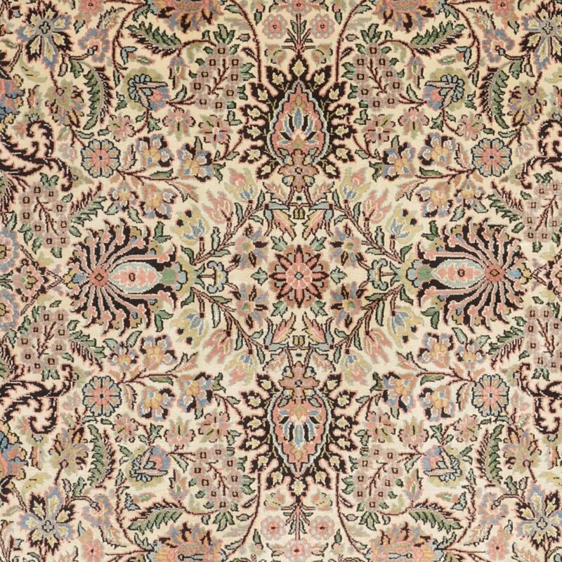 Kashmir Orientteppich 185 × 271 cm, Seide, handgeknüpft