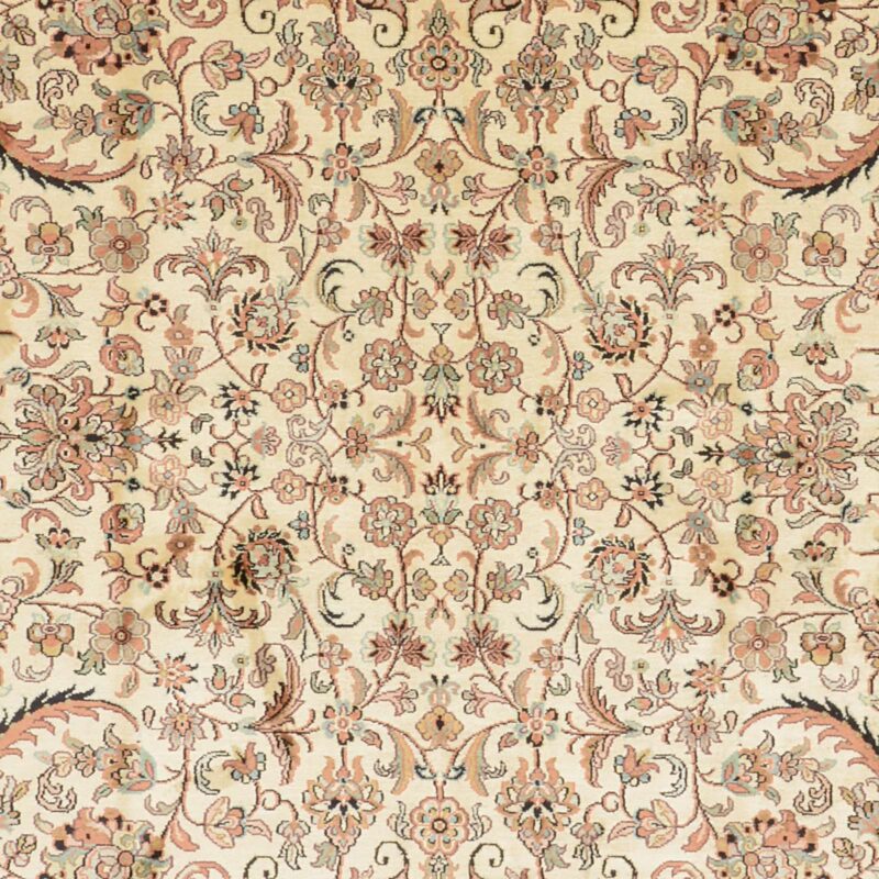 Kashmir Orientteppich 185 × 277 cm, Seide, handgeknüpft