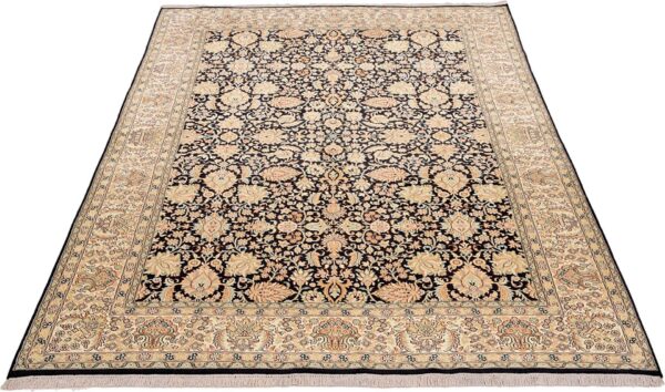 Kashmir Orientteppich 185 × 278 cm, Seide, handgeknüpft