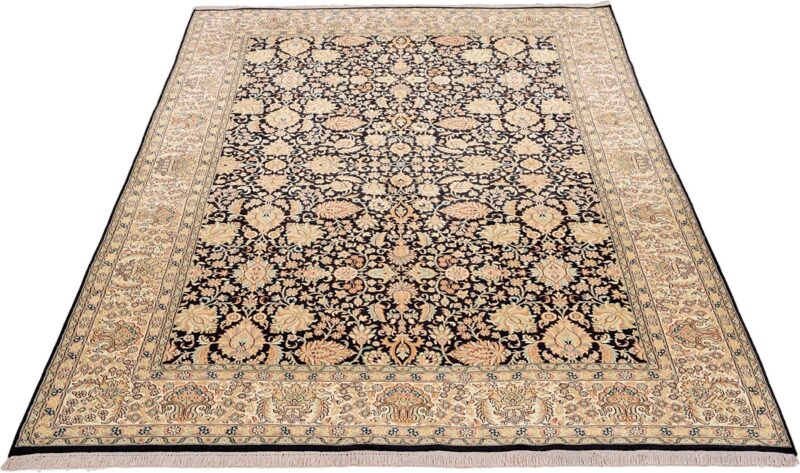 Kashmir Orientteppich 185 × 278 cm, Seide, handgeknüpft