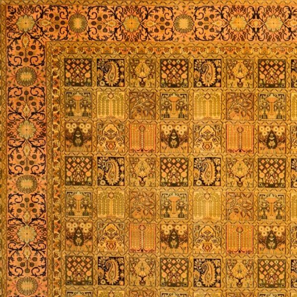 Kashmir Orientteppich 185 × 279 cm, Seide, handgeknüpft fein