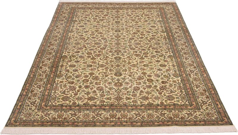 Kashmir Orientteppich 185 × 289 cm, Seide, handgeknüpft