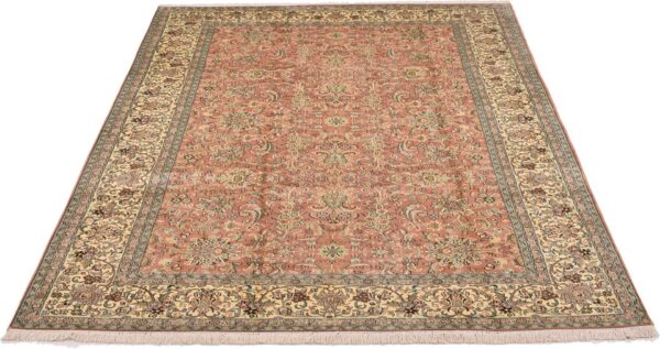 Kashmir Orientteppich 186 × 274 cm, Seide, handgeknüpft