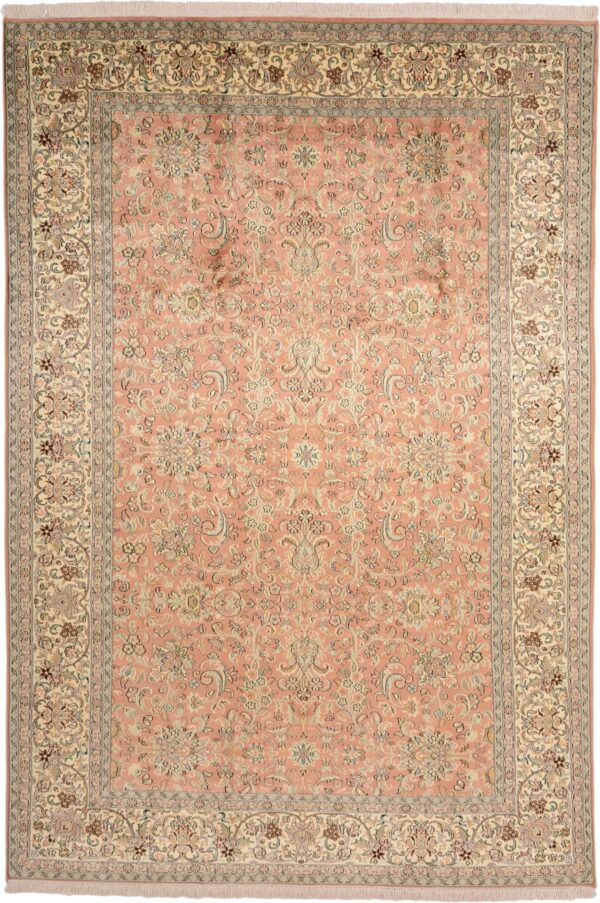 Kashmir Orientteppich 186 × 274 cm, Seide, handgeknüpft