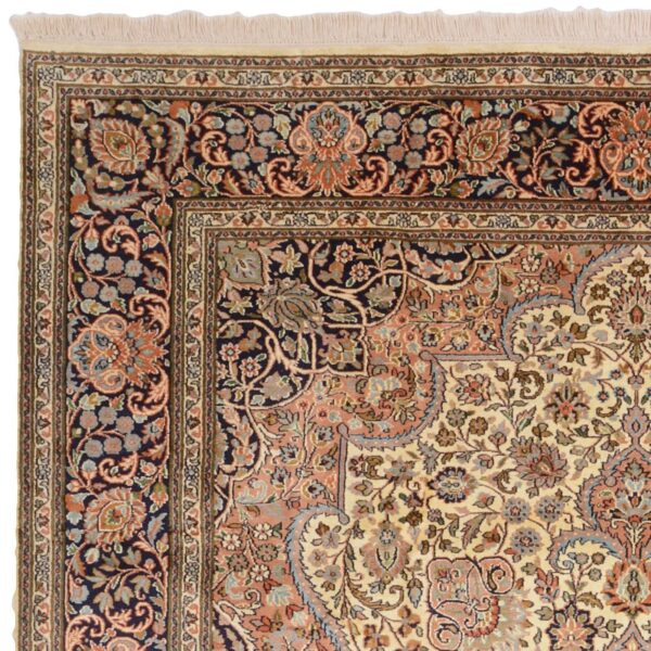 Kashmir Orientteppich 186 × 277 cm, Seide, handgeknüpft fein